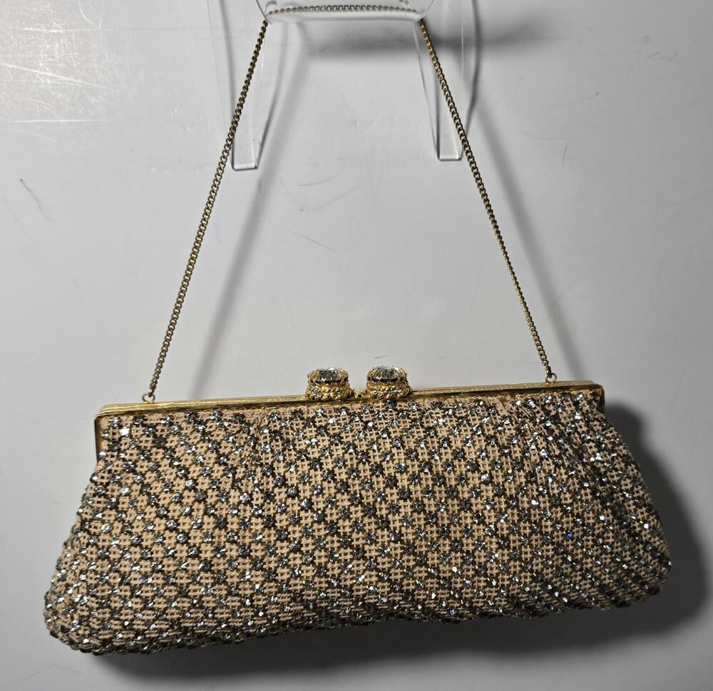 Vintage Exquisite Rhinestone Evening Handbag Wedding Party Clutch Purse